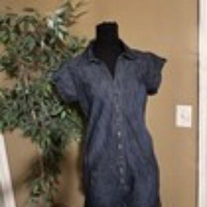 CELEBRITY PINK Women's Jean Short Romper One Piece Jumpsuit Size Large